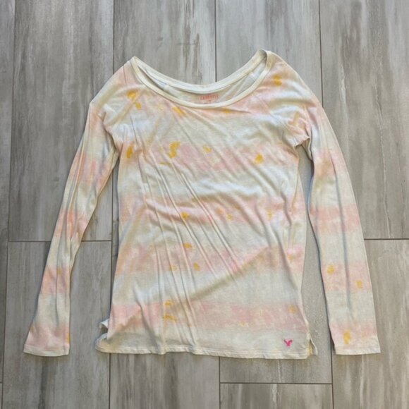 American Eagle Outfitters Tops - American Eagle Pastel Tie-dye White Lightweight Long Sleeved T-Shirt, Medium